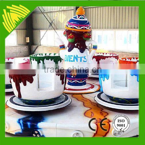 Kiddie amusement rides rotating coffee cup rides for sale