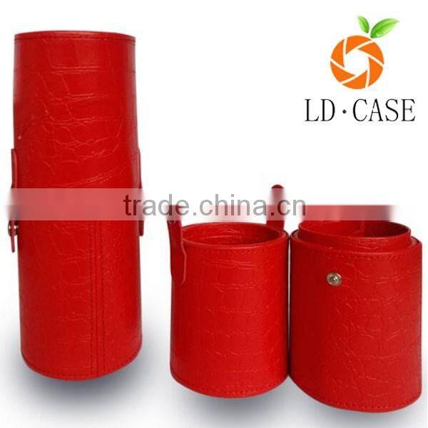 Beauty Cases Holders Cheap PU Leather Makeup Brush Cup Holder
