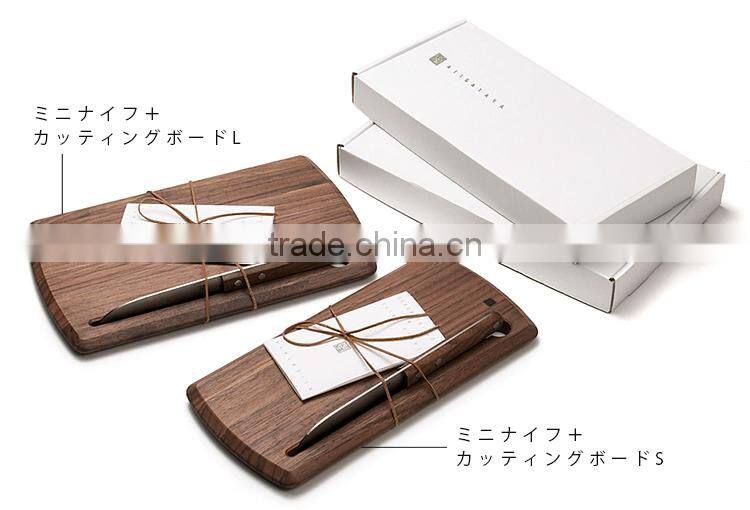 AJIGATAYA mini knife and cheese cutting board set Made in Japan