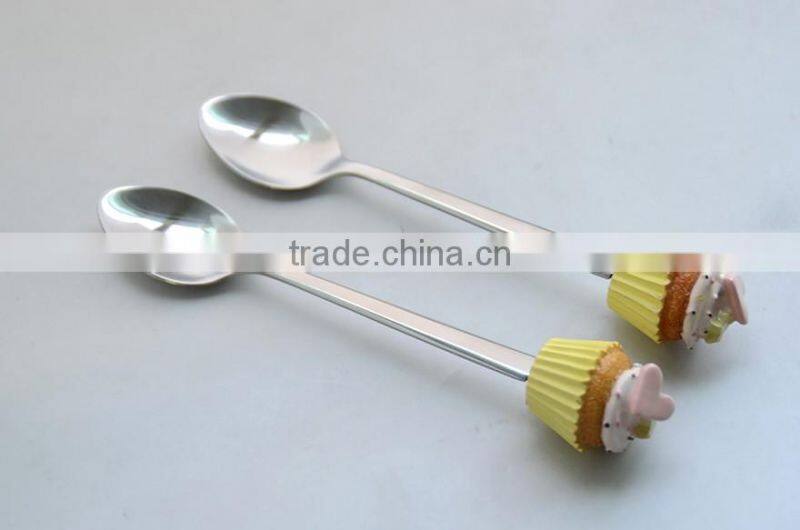 Puppet poly head decorated Unique Product Factory Manufacture Custom Design OEM Craft Polyresin cutlery