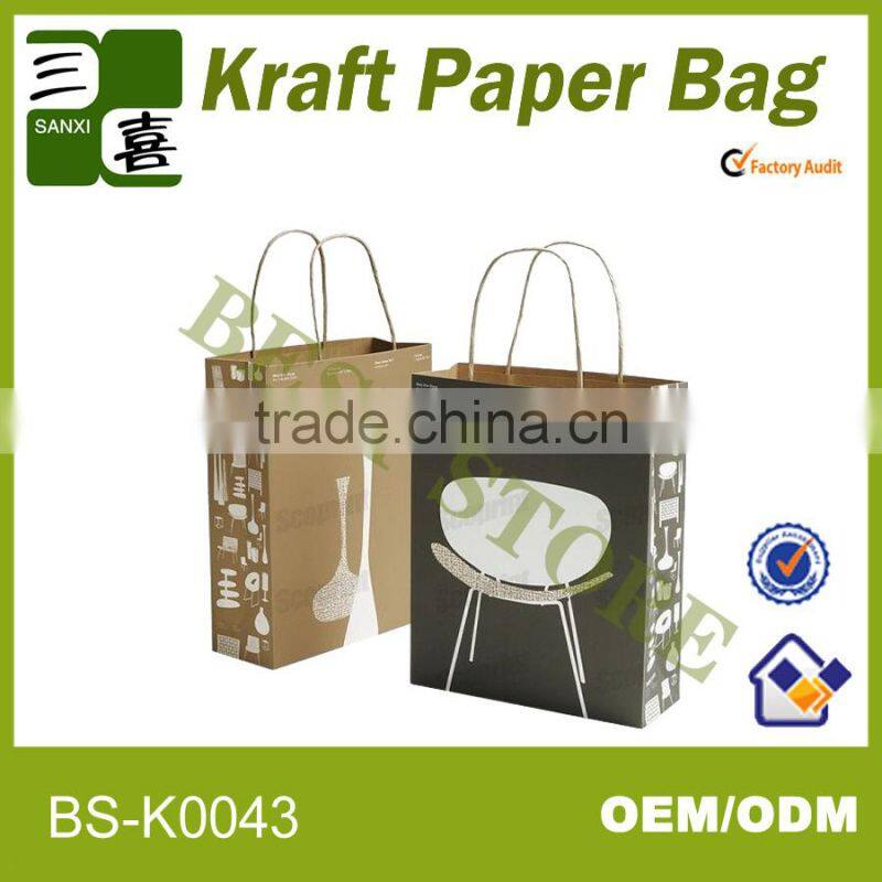 kraft paper bags for food packaging/ bread packaging bag