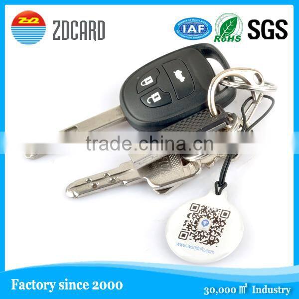 high quality customized nfc smart rfid epoxy keyfob tag
