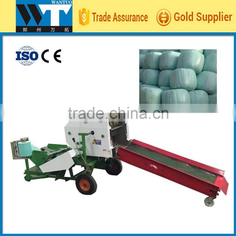 Farm use corn silage baling and wrapping hay baling machine with factory price
