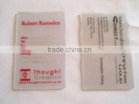 ID card ,plastic transparent card