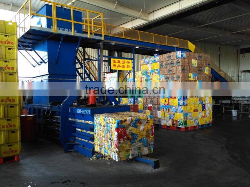 Automatic hydraulic waste cardboard/waste carton baler machine