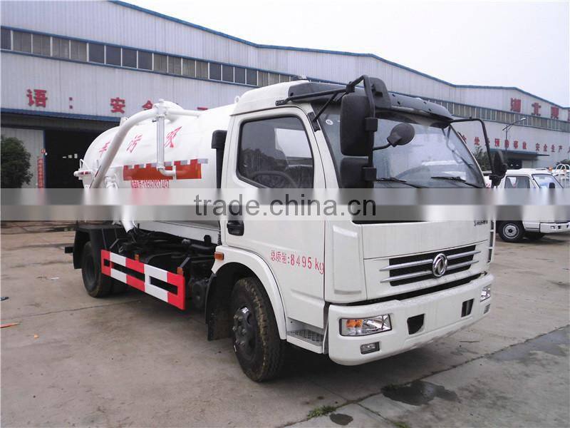 Dongfeng mini 5cbm sewage suction tanker truck
