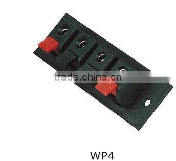 speaker wire spring terminal; speaker wire terminal connectors; spring loaded speaker connectors