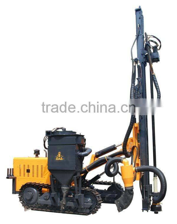 KGH5 high pressure crawler mounted eco pneumatic surface DTH drilling rig