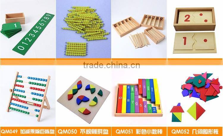 Kid Wooden toy montessori material from China factory