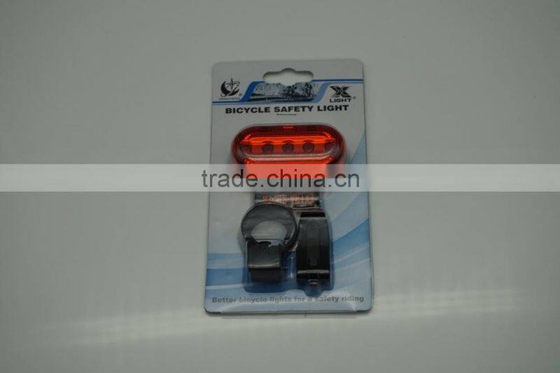 factory wholesale 5 red LED bicycle light,bicycle safety light