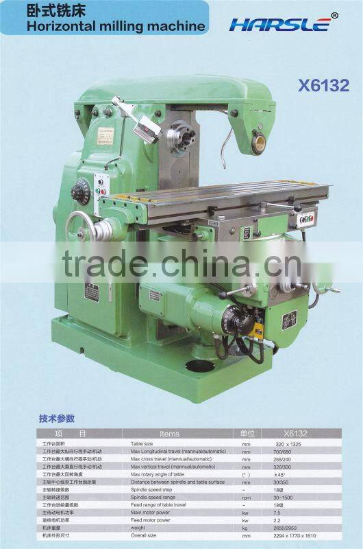 swivel head universal milling machine