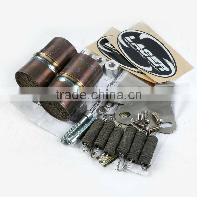 For DUCATI 1098 (S) 2007 Motorcycle Exhaust Pipe LASER Delta slip-on mufflerset