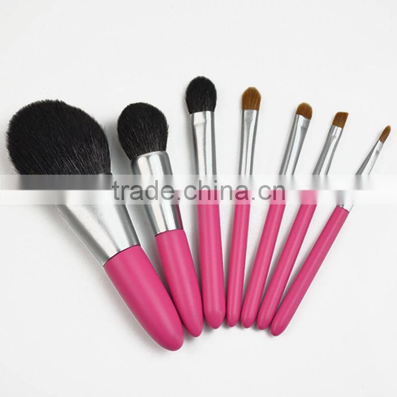 Most Popular cosmetic makeup brush set with clear handle makeup brush set