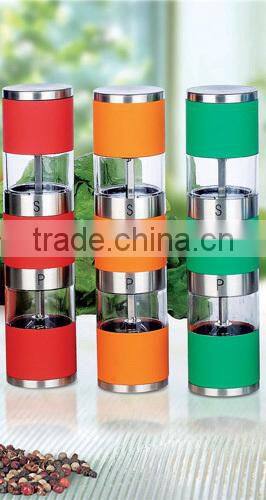 Colorful Manual 2 in 1 Salt And Pepper Mill
