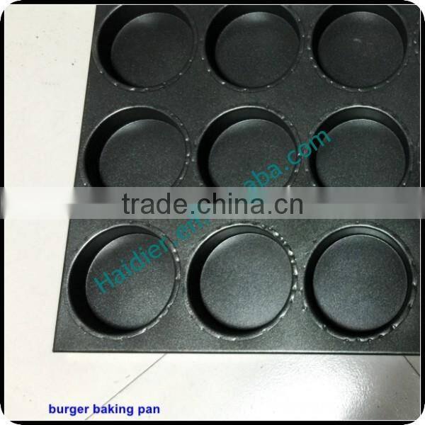 Bread baking teflon coated non-stick splice Bread Pan Hamburger Tray 15 grooves /hamburger pan
