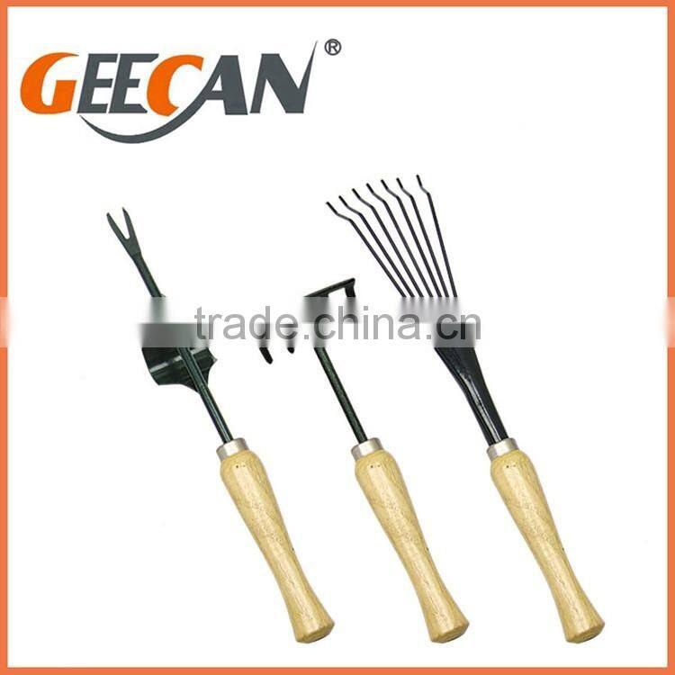 Best Quality garden tool new design wood handle metal head garden tool set