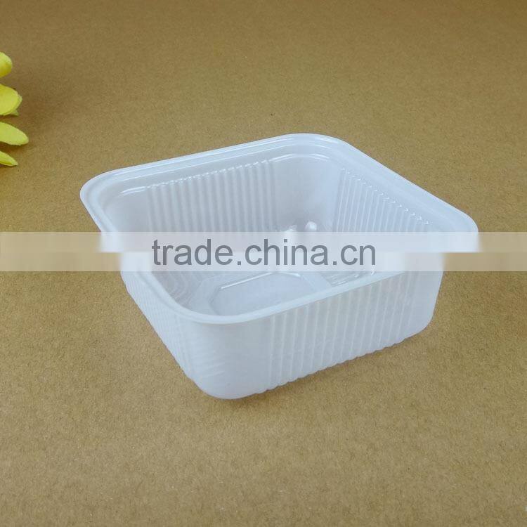Square disposable packing plastic tray for cake/mooncake