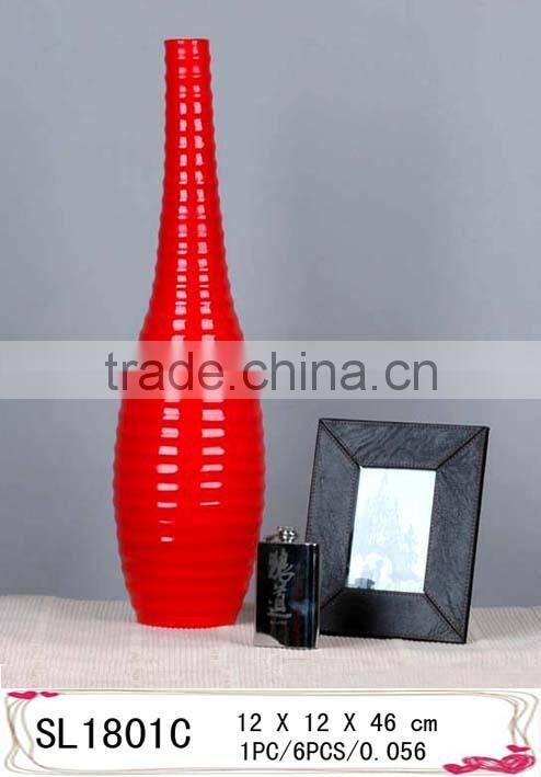 2015 new fiberglass modern vase flower vase for decoration