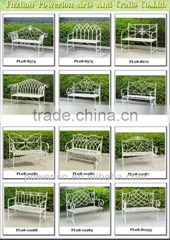 Vintage outdoor wrought iron clean bench PL08-8671