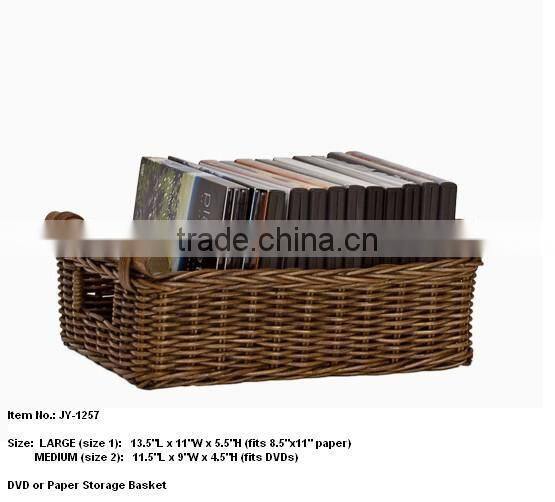 Good quality Wicker file baskets with divider