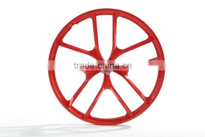 22inch lightest strongest magnesium alloy bike wheel /fixed gear type hub bike wheel