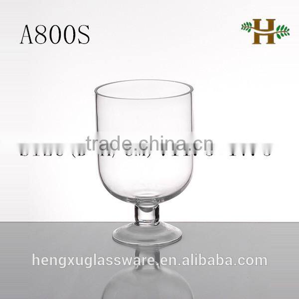 Handmade wholesale glass candle holder, home use colored useful glass vase