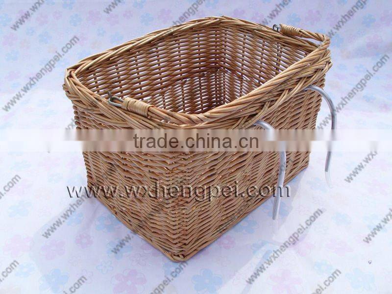 willow bicycle basket/modern bicycle basket/removable bicycle basket/front bicycle basket