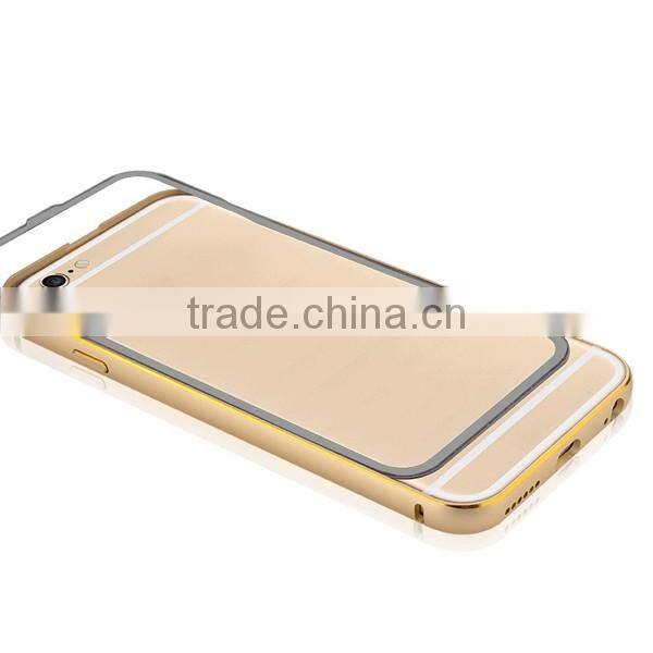 4.7-inch mobile phone bumper & transparent rear plate back cover for iPhone6