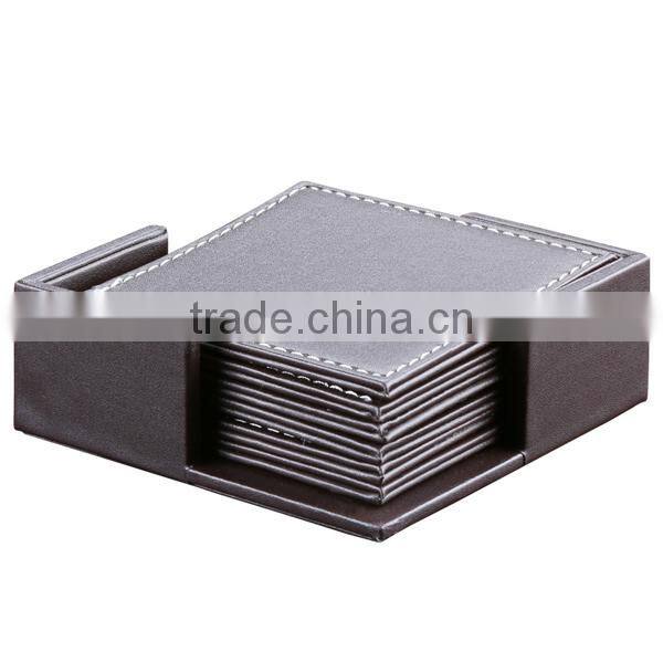 Double-faced square cup mat, PU leather of insulation pad