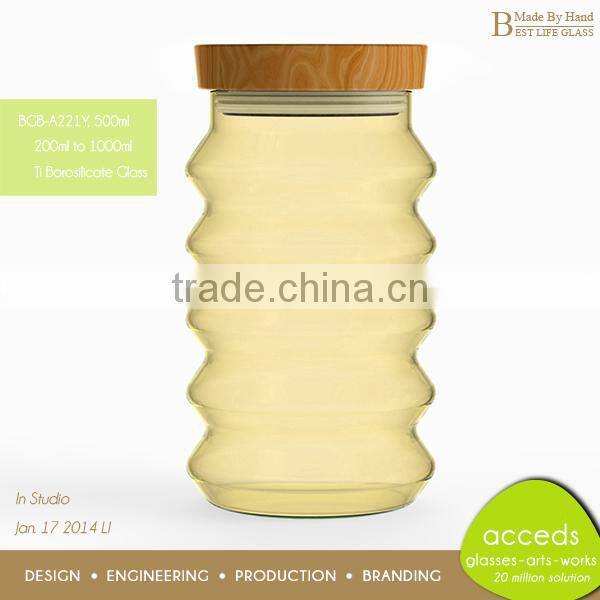 Wholesale Handmade Glass Container For Honey