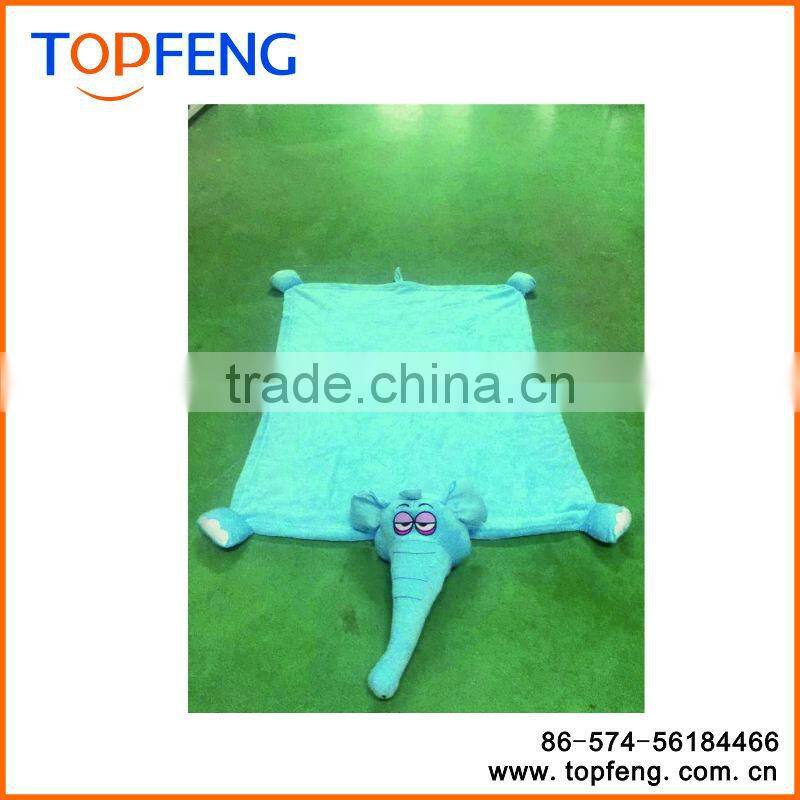 Child snuggle puppets squirty elephant blanket