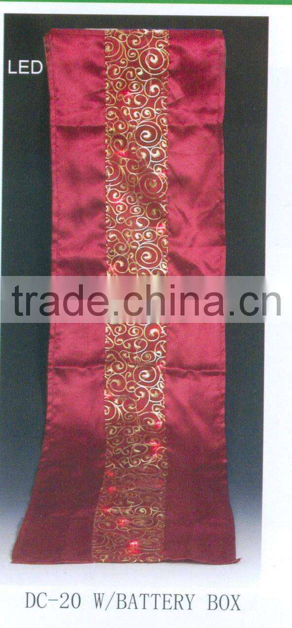 SparklingTable Runners Lights/safety lights for runners/led light for runners/table cover with led light/christmas table runner