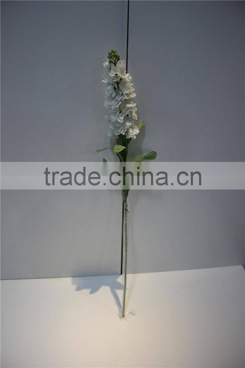artificial flowers wholesale white fabric violet decoration
