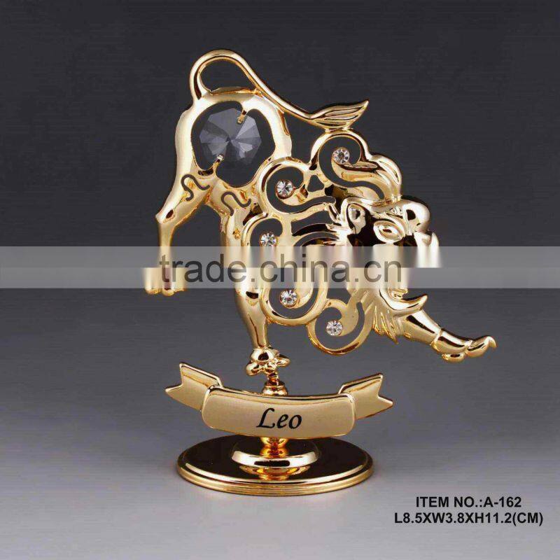 24K gold plated zodiac capricom Decoration