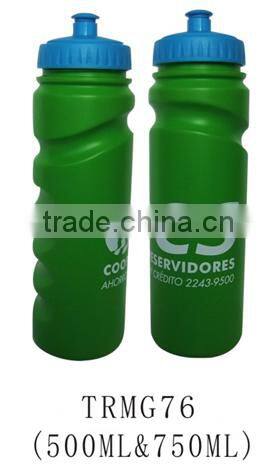 500ml&750ml food grade plastic logo printed sports water bottle