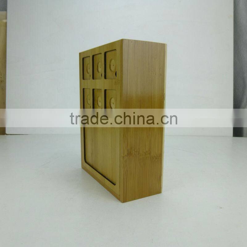 2015 new design pull decorative gift high-grade bamboo food storage box