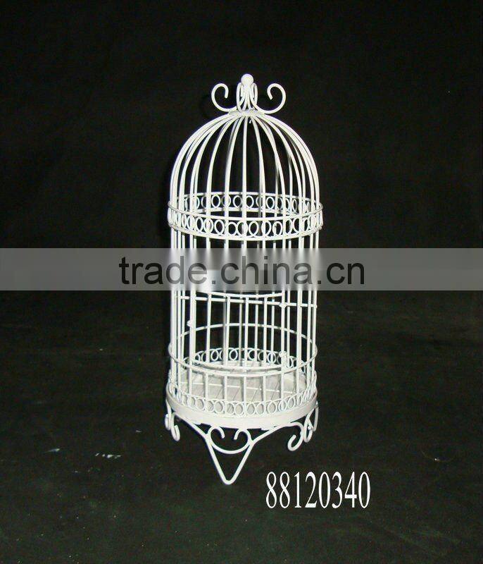 Garden decor metal bird cage