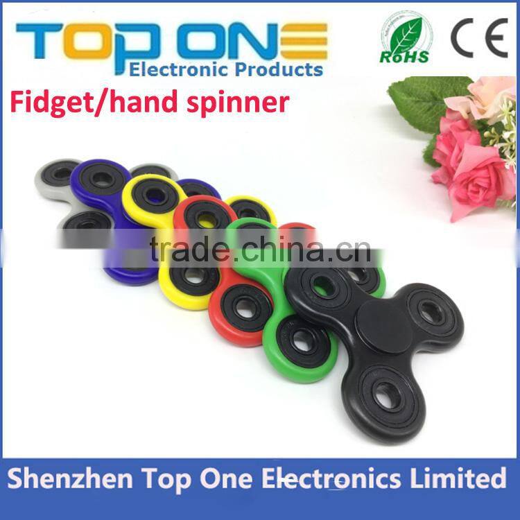 EDC Fidget Toy 608 bearing Tri angle 3 Bar Finger Hand Fidget Spinner Adult Causual Decompressive Toys Hand Spinner