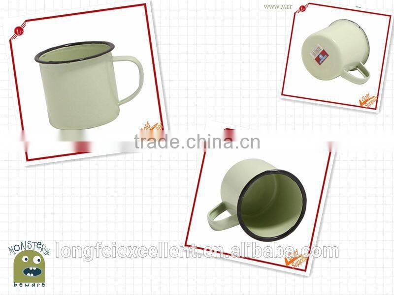 Hot sale wholesale different sizes and colors custom metal enamel cups