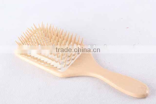 127 holes square wooden message comb /hair brush