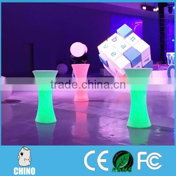 Luminous Remote control 16 color changing LED table furniture