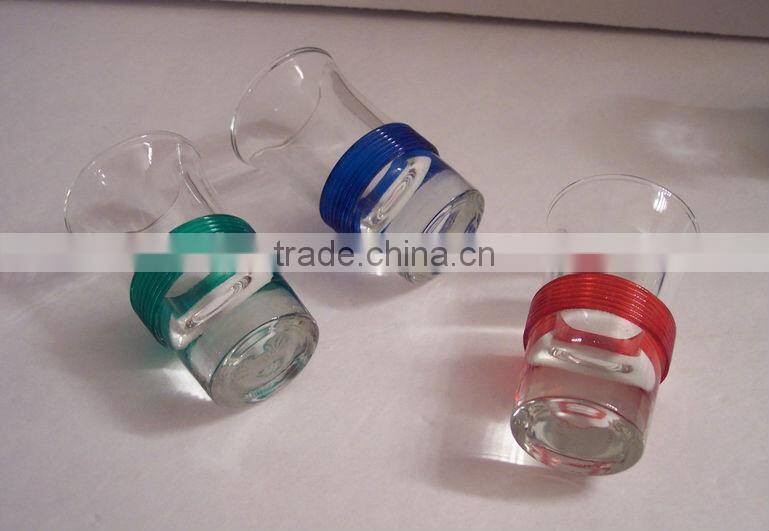 Green Band Shot Glass Set