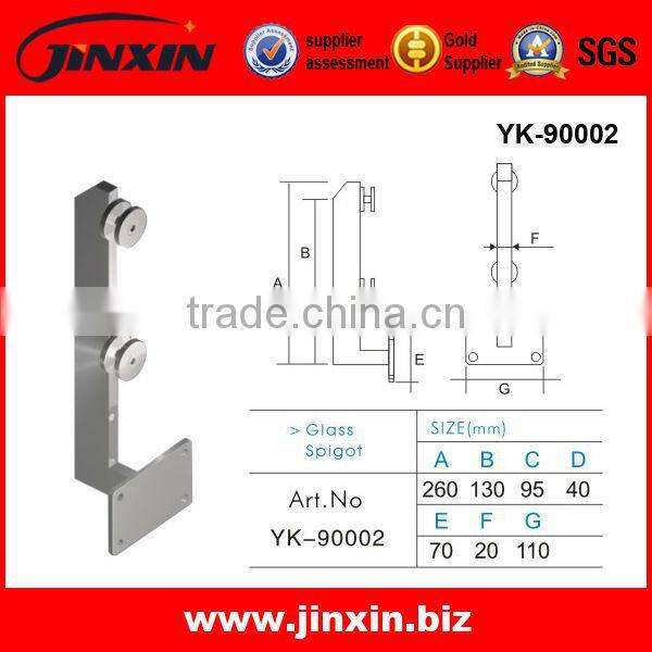 JINXIN stainless steel railing design spigot_mini post balcony for glass pooling fence