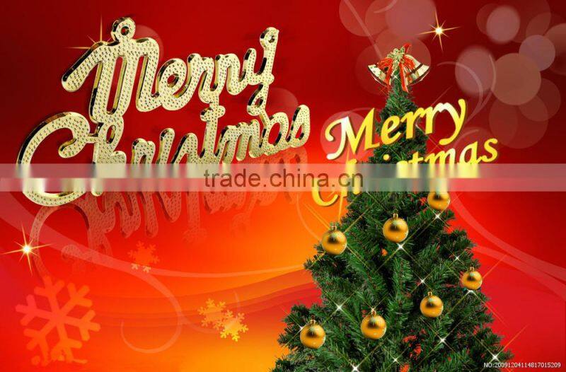 Acrylic Christmas Hanging Ball Baby Blocks Decorations with Color Changing LED