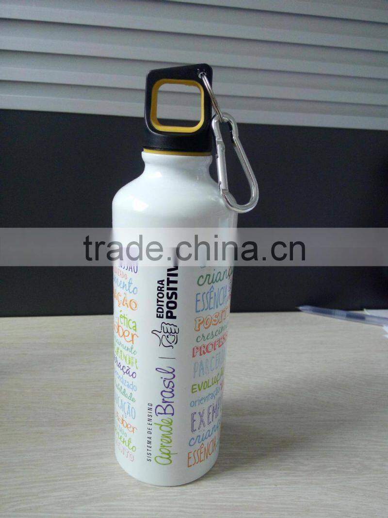 500ml aluminium bottle with lid and handle