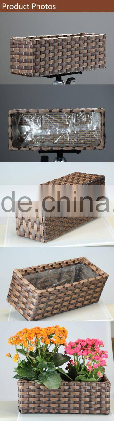 Plastic Boxes Storage Plastic Woven Basket Rattan Baskets Wholesale