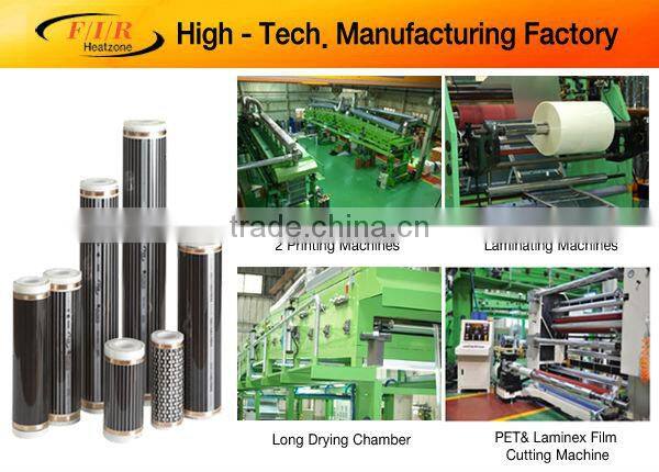 FIR Heazone far infrared ray electric carbon floor heating film EF-205(heating element, electric spark prevention design)