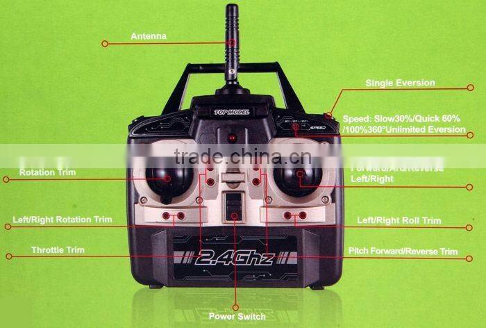 2.4G Wireless 4 CH 6-axle China Wholesale RC Quad Copter Kit ,Mariner Drone