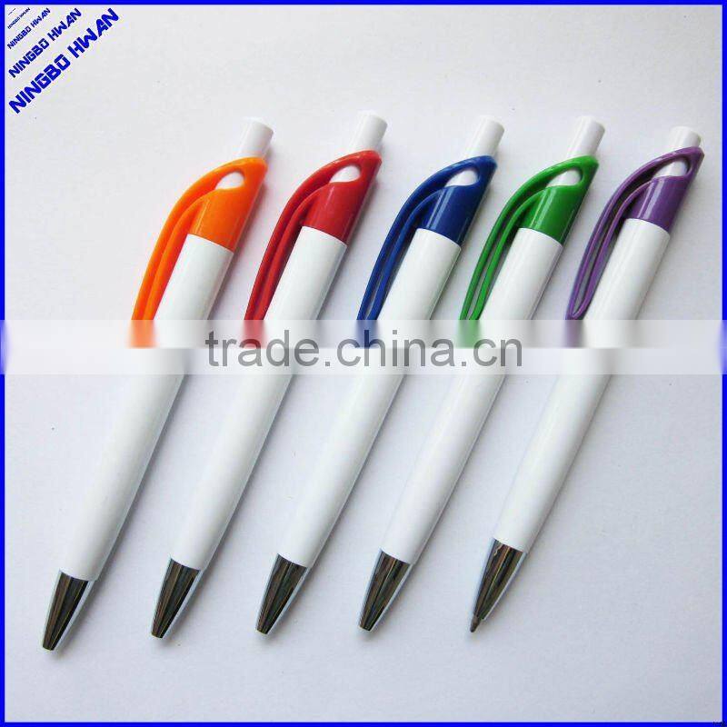 Different colors cheap plastic simple pen for promotion
