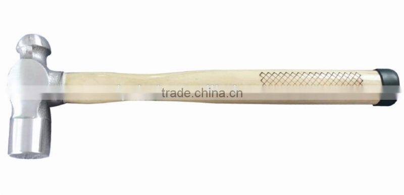 ball pen hammer with wood handle,cast iron or forged carbon steel